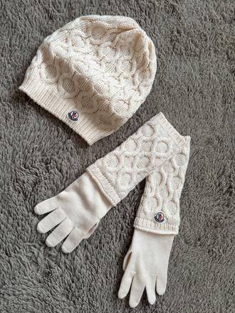 Moncler čiapka a rukavice, xs