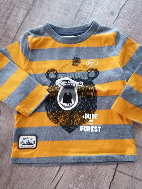 2 tričká s dlhým rukávom 80, c&a,80