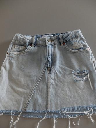 Riflová sukňa zara 140, zara,140