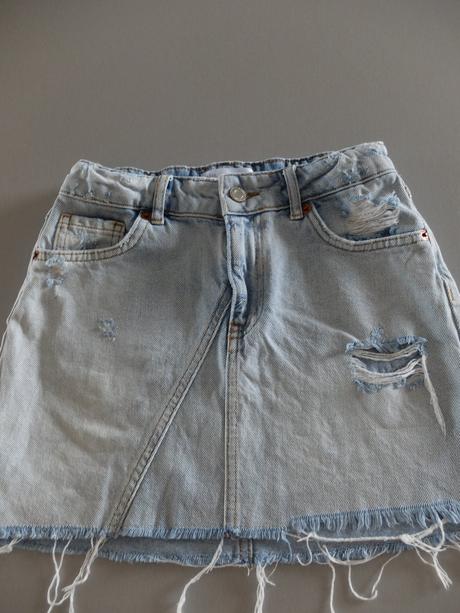 Riflová sukňa zara 140, zara,140