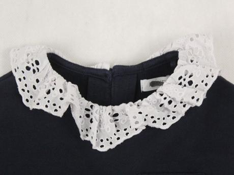 Mikinový top s čipkou next 3 - 4 r. a, next,104