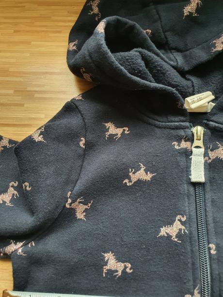 Mikinka s jednorozcami 2x, h&m,122