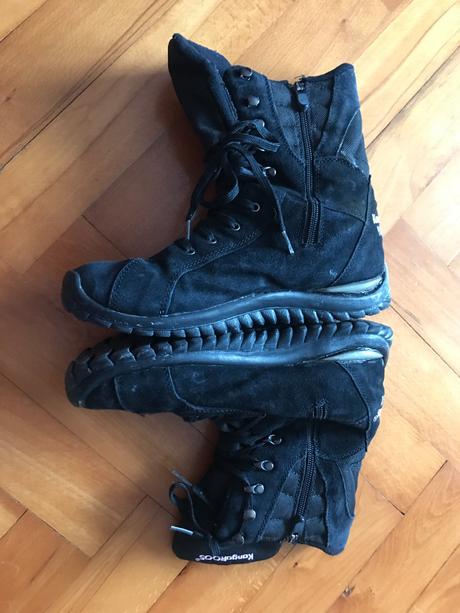 Čierne dámske zimné topánky - kangaroos, kangaroos,39