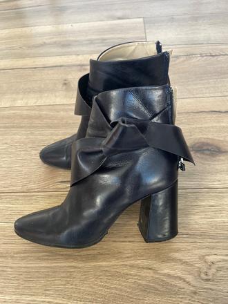 Kožené cizmy, zara,37