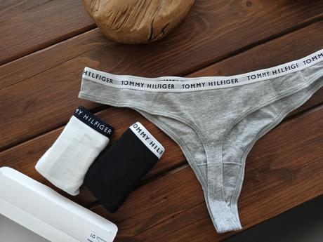 Tommy hilfiger 3 ks dámske bavlnené nohavičky m-l, tommy hilfiger,l / m