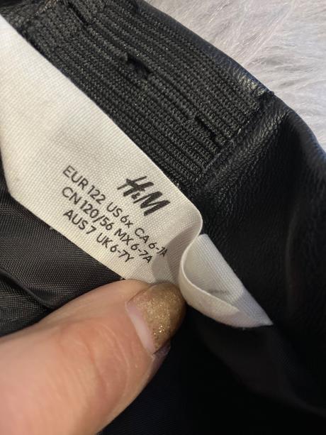 Dievčenská koženková sukňa h&m (122), h&m,122