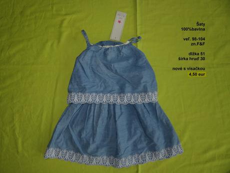 Letné šaty, f&f,104
