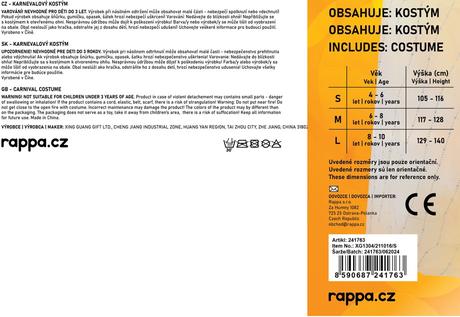 Rappa kostým zimná kráľovná,