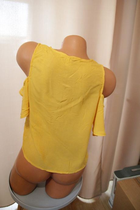 Žltý crop top, forever 21,s, s