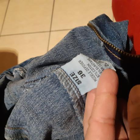 Dámske riflove šaty, 36