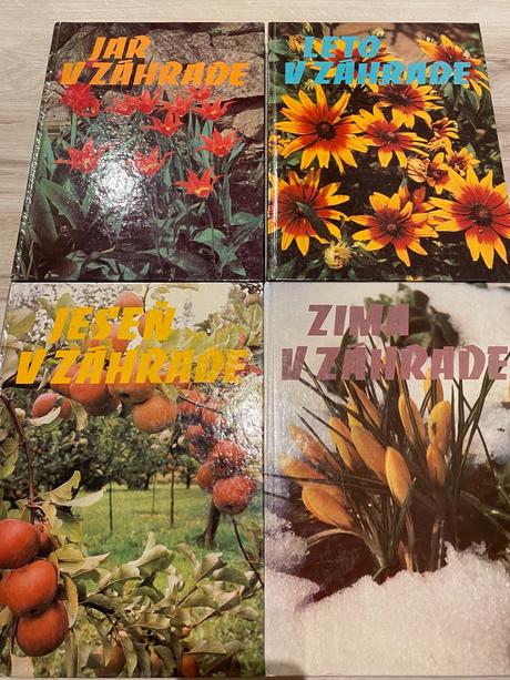 Krásna stará retro kniha jar v záhrade 1986, 