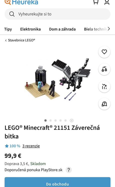 Lego 21151 minecraft zaverecna bitka, 