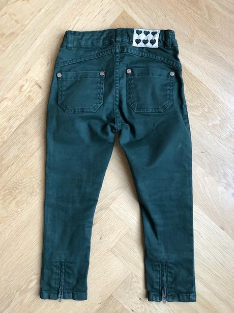 Twin - set tmavozelené dievčenské rifle, 116