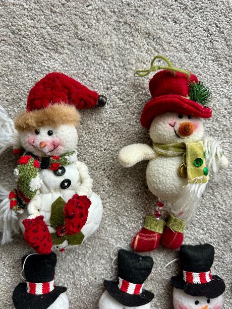 Vianočné ozdoby snehuliak, 
