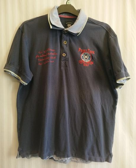 Pánske tmavo modré tričko, lerros, xl, xl