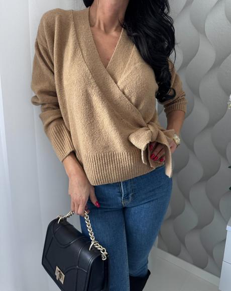 H&m - zavinovací sveter, h&m,m