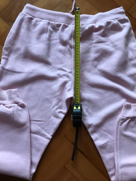 Svetloružové dámske tepláky, l