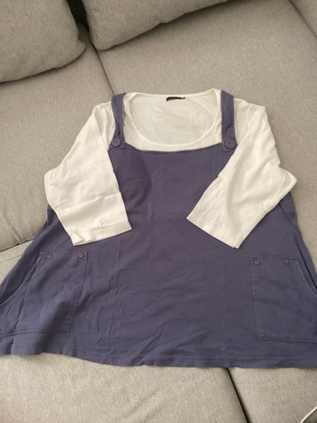 Milé tričko v dvojitom vzhľade, bonprix,56