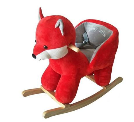 Hojdacia líška s melódiou - červená,