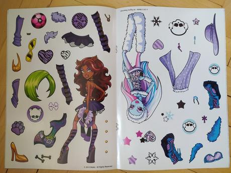 Knižka monster high dokreslovačky,