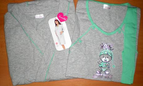 Tehotenská súpravička župan a nočná košeľa, vienetta secret,l / m / s / xl