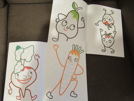 Vymaľovanky - zelenina, ovocie, 