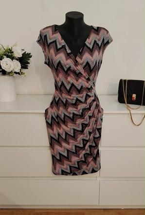 Elegantné vzorované šaty esperance paris, s