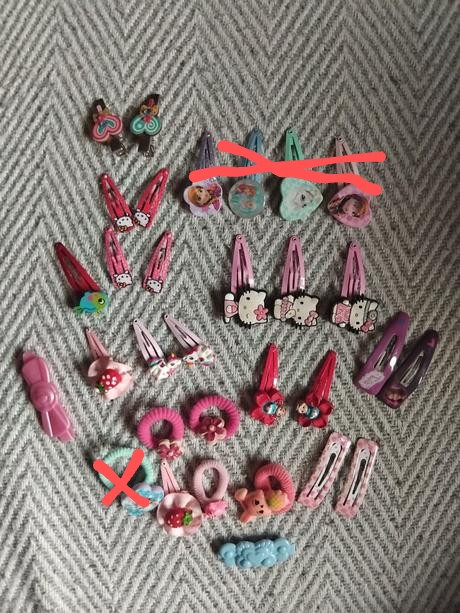 Gumičky, sponky,