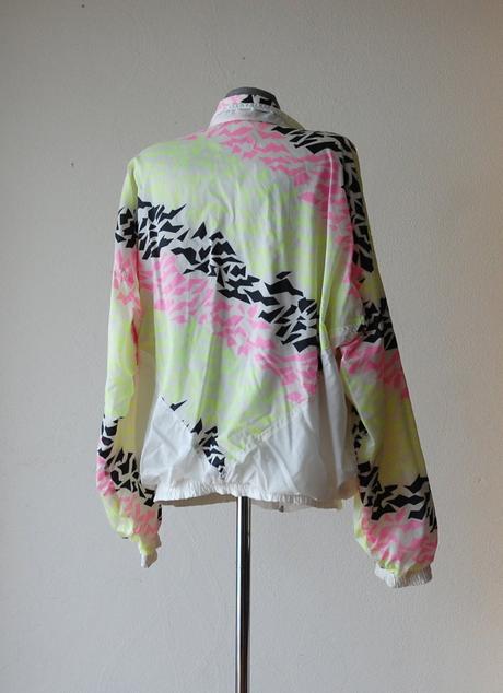 Vintage 80s/90s neon windbreaker, l