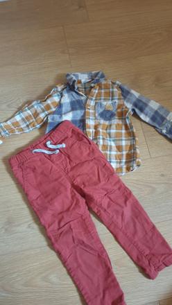 Košeľa a podšité nohavice, pepco,92