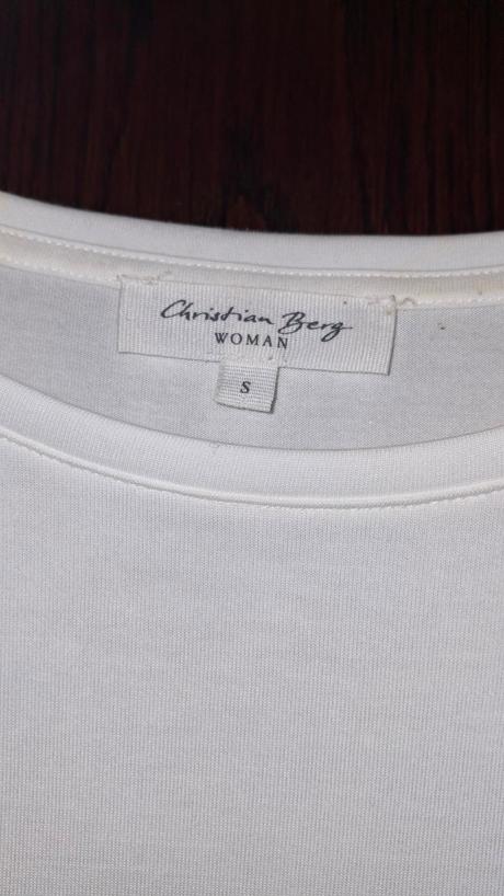 Biele tričko christian berg- s, s