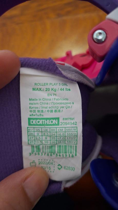 Detske kolieskové korčule oxelo 26 -28, 26