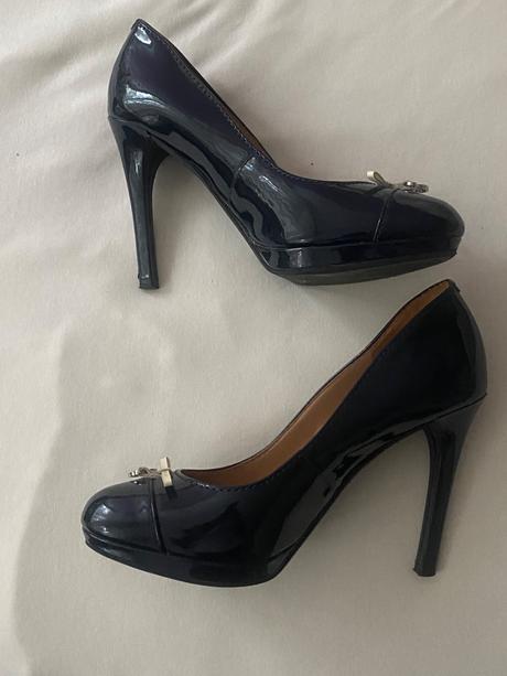 Lodičky tmavomodré lakované, armani,37