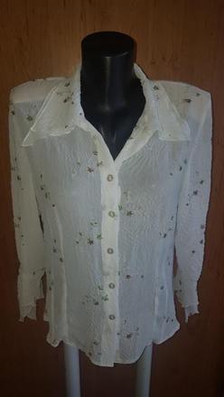 Biela vyšívaná blúzka, 42