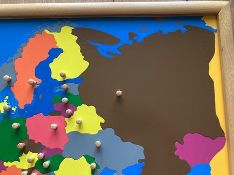 Montessori mapa - skladačka - európa, 