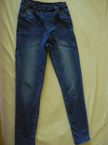 Dievčenské elastické rifle veľ. 146-152, tcm,146