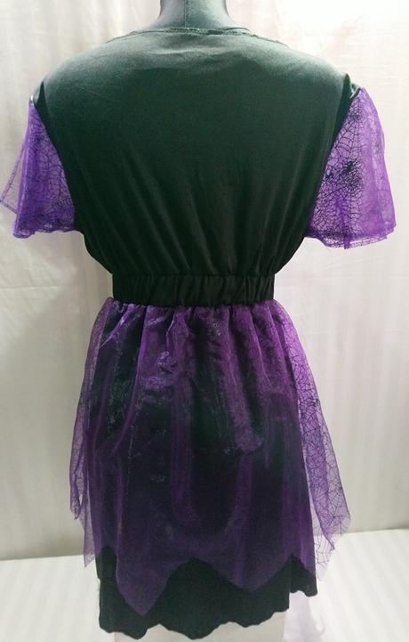 4-dielny kostým bosorka šaty plášť maska klobú s/l, 