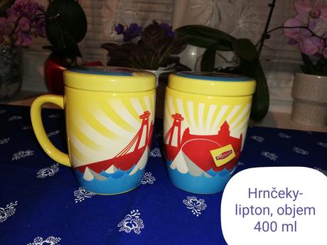 Hrnček lipton s vrchnákom, 