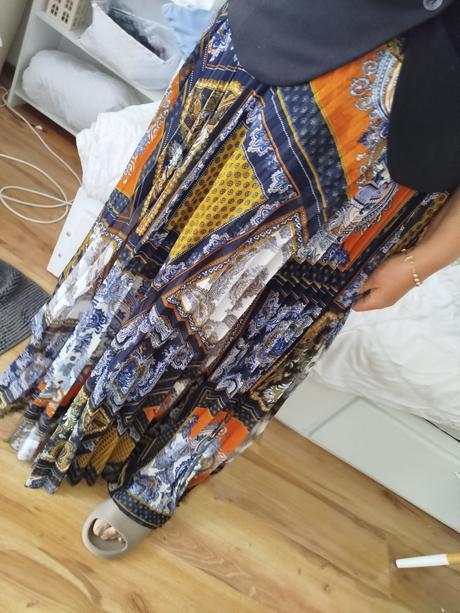 Extravagantná sukňa maxi, h&m,xl