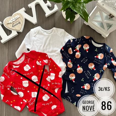 Body s krátkym aj dlhým rukávom, bodytielka, george,62 - 92