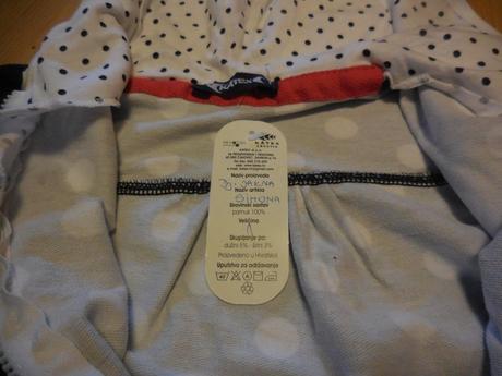 Bodkovaná mikina s kapucou, 86