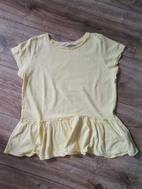 Tričko s volánikom, h&m,134