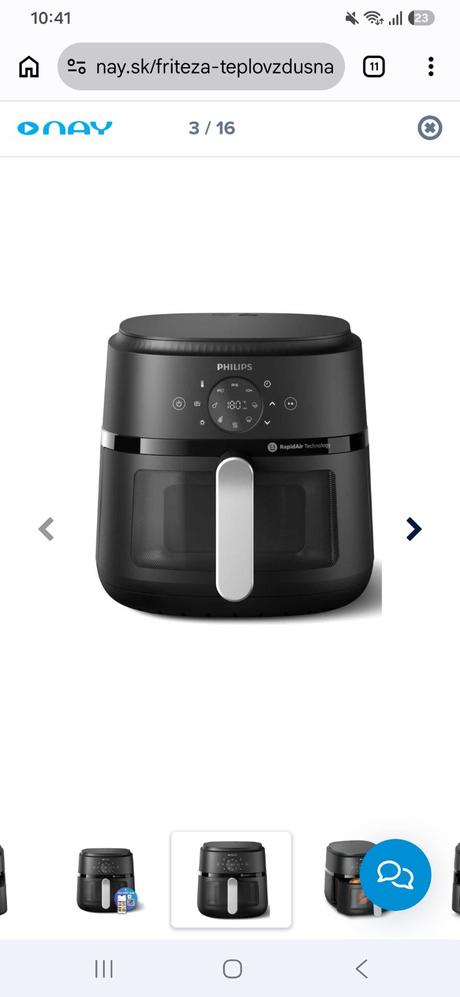Ponúkam na predaj teplovzdušné fritézu, philips