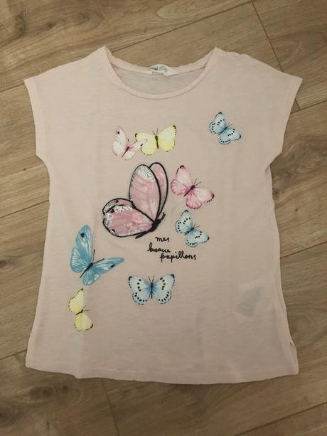 Tričko s motýlikmi, h&m,122