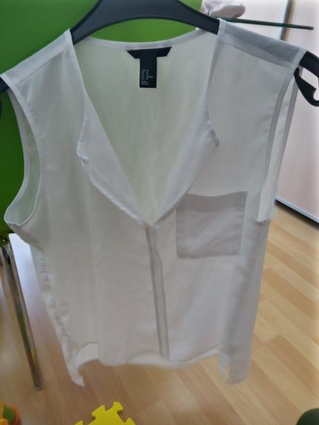 Biela ľahká blúzka veľ. 40, h&m,40