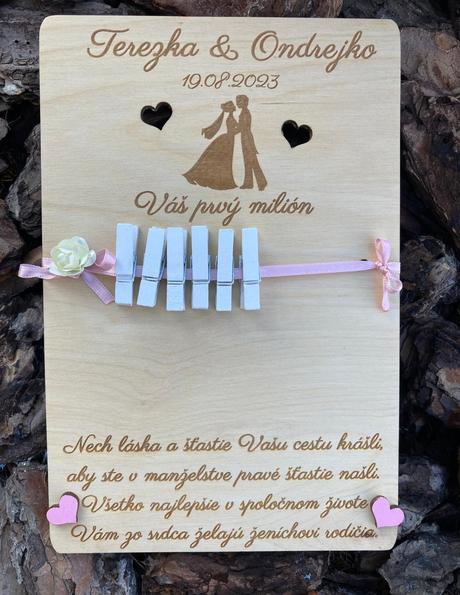 Váš prvý milion- svadobny dar,