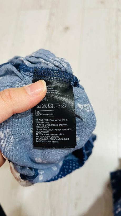 Modré nohavice na leto 116 2ks h&m, h&m,116