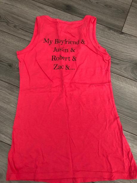 Ružové tričko  s vtipným textom s, tally weijl,s