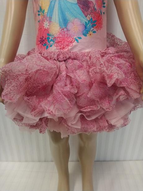 Ružový tanečný tricot, kostým, disney, 122-128, 