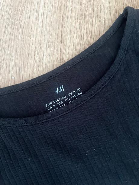 Vrúbkované šaty, h&m,140